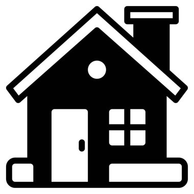 Ev simgesi, vektör illüstrasyonu basit tasarım