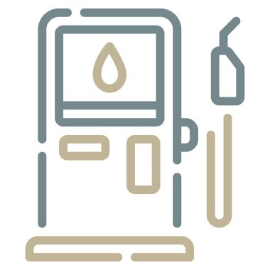 Yakıt Pompası simgesi, vektör illüstrasyonu basit tasarım