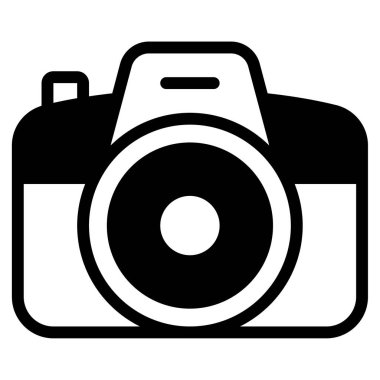 kamera simgesi, vektör illüstrasyonu basit tasarım