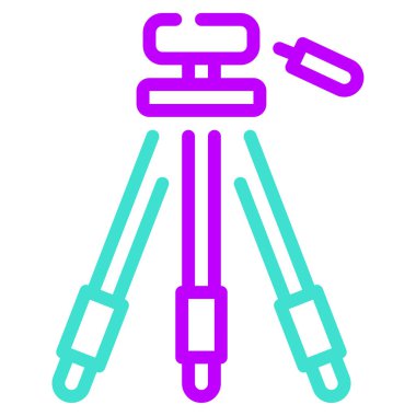 tripod simgesi, vektör illüstrasyonu basit tasarım