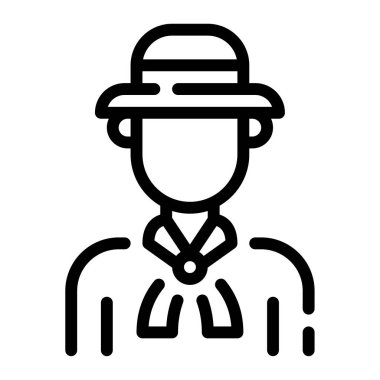 Keşif simgesi, vektör illüstrasyonu basit tasarım