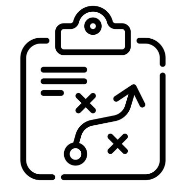 strateji simgesi, vektör illüstrasyonu basit tasarım