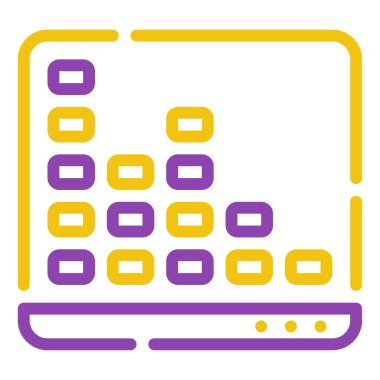 Beat Machine simgesi, vektör illüstrasyonu basit tasarım