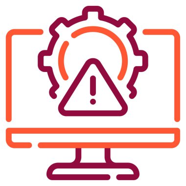 Süreç Başarısızlığı simgesi, vektör illüstrasyonu basit tasarım