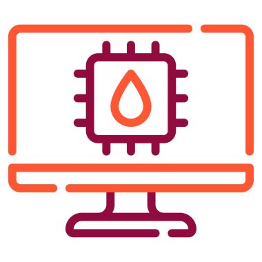 Bellek Sızıntısı simgesi, vektör illüstrasyonu basit tasarım