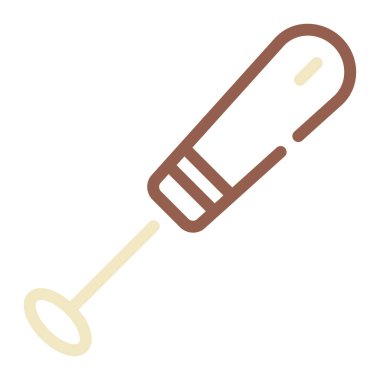 Süt Frother simgesi, vektör illüstrasyonu basit tasarım