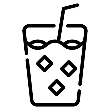 Soğuk bira ikonu, vektör illüstrasyonu basit tasarım