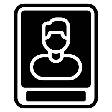 Sadece personel simgesi, vektör illüstrasyonu basit tasarım