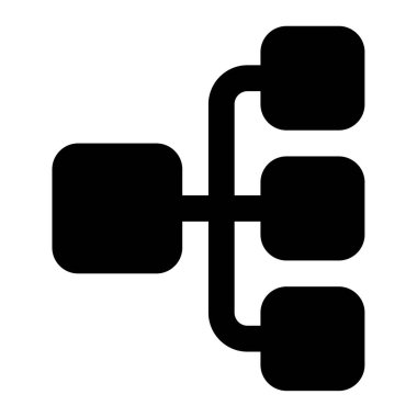 Şema simgesi, vektör illüstrasyonu basit tasarım