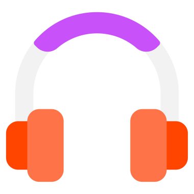 kulaklık simgesi, vektör illüstrasyonu basit tasarım