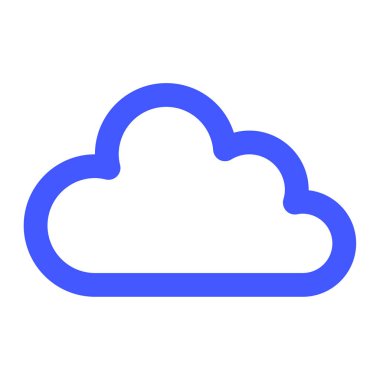 Cloud icon, vector illustration simple design