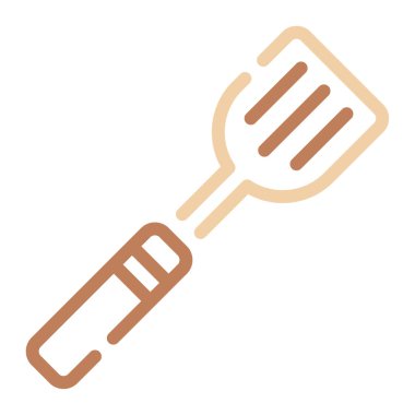 spatula simgesi, vektör illüstrasyonu basit tasarım