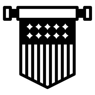 Sancak simgesi, vektör illüstrasyonu basit tasarım