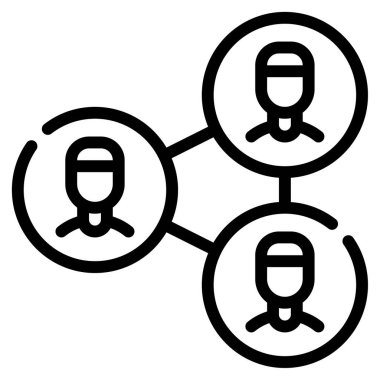 Bağlantı - 09 simgesi, vektör illüstrasyonu basit tasarım