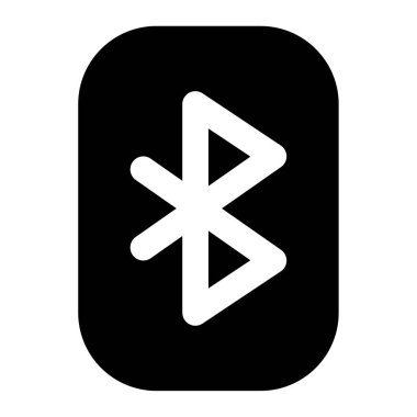 Bluetooth simgesi, vektör illüstrasyonu basit tasarım