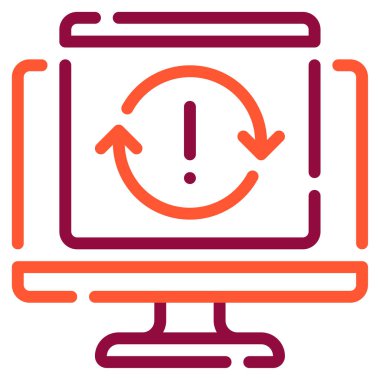 Hata simgesini güncelle, vektör illüstrasyonu basit tasarım