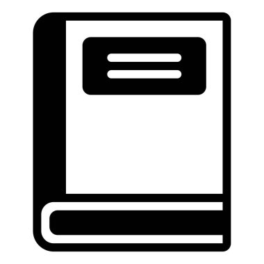 kitap simgesi, vektör illüstrasyonu basit tasarım