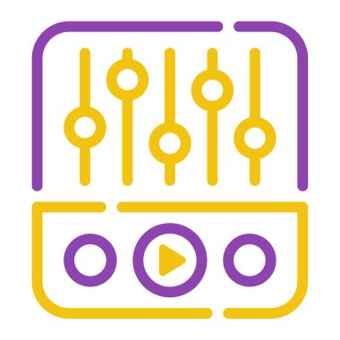 Daw Arayüz simgesi, vektör illüstrasyonu basit tasarım