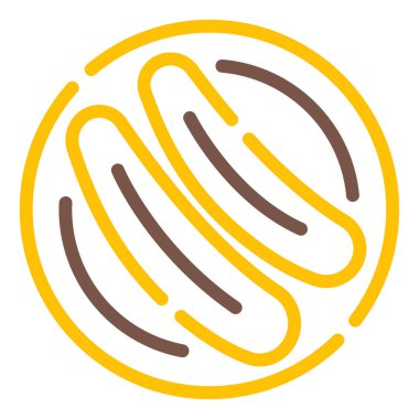 Pisang Goreng simgesi, vektör illüstrasyonu basit tasarım