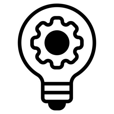 İş Zekası simgesi, vektör illüstrasyonu basit tasarım