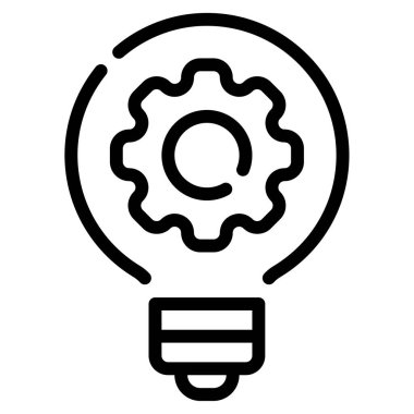 İş Zekası simgesi, vektör illüstrasyonu basit tasarım