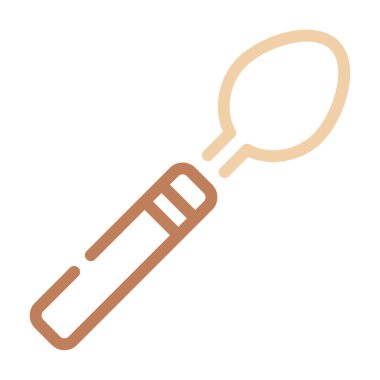 kaşık simgesi, vektör illüstrasyonu basit tasarım