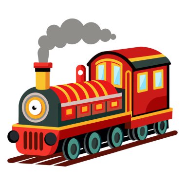 Tren Vektör Sanatı. Araç çizgisi sanatı