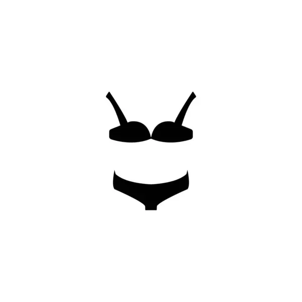 Logotipo Ícone Roupa Interior Das Mulheres Ilustração Design Vetorial —  Vetores de Stock