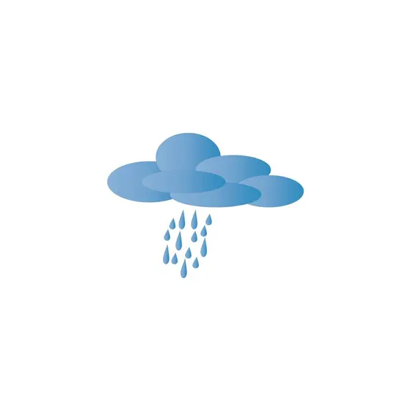 Логотип Погодной Иконки Векторная Иллюстрация — стоковый вектор