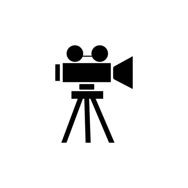 Film Camera Icon Logo Vector Design Illustration — Stock Vector