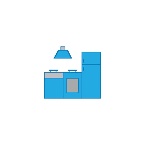 Logotipo Ícone Conjunto Cozinha Ilustração Design Vetorial —  Vetores de Stock
