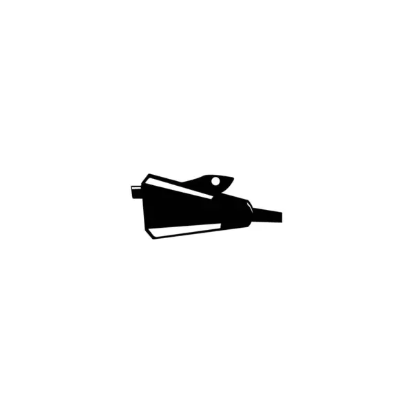 Auspuff Schalldämpfer Symbol Logo Vektordesign Illustration — Stockvektor