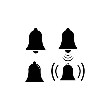 Vektör Alarm Çanı logo şablonu vektör illüstrasyon tasarımı 
