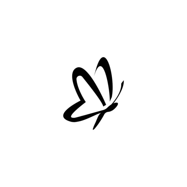 Logo Icono Mariposa Ilustración Diseño Vectores — Vector de stock