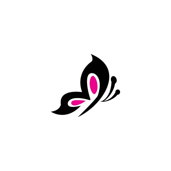 Logo Icono Mariposa Ilustración Diseño Vectores — Vector de stock