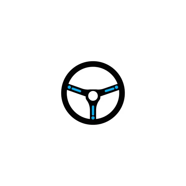 Steering Icon Logo Vector Design Illustration — Stock Vector
