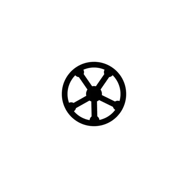 Stuurpictogram Logo Vectorontwerp Illustratie — Stockvector