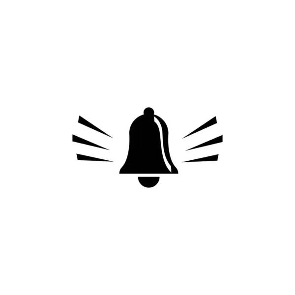 Vector Alarm Bell Logo Icon Template Vector Illustration Design — Stock Vector