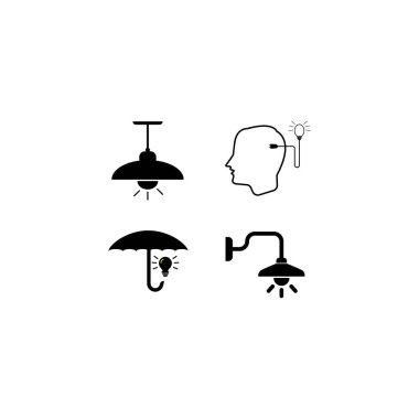 Ampul logosu şablon vektör resimleme tasarımı 