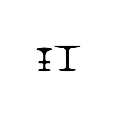 sandalye ve tablo logo şablonu vektör resimleme tasarımı 