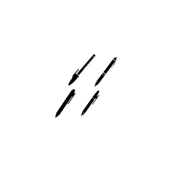 Stift Logo Vektor Symbol Illustration Design — Stockvektor