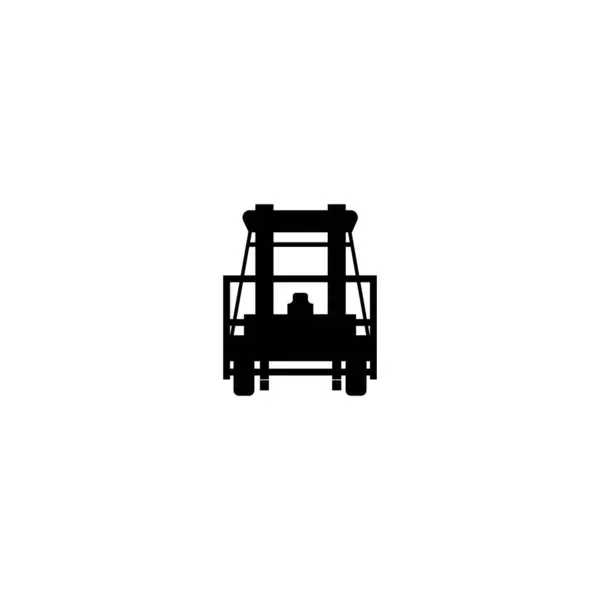 Forklift Logó Sablon Vektor Ikon Illusztráció Tervezés — Stock Vector