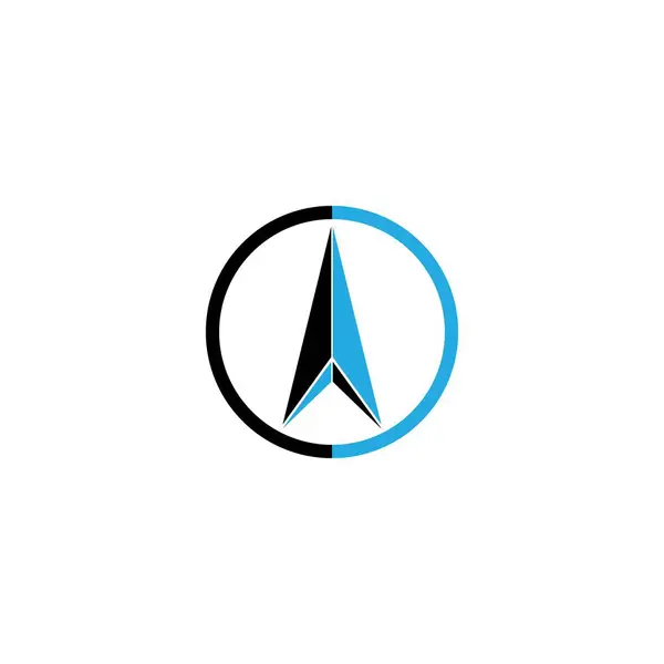 Kompas Logo Template Vector Icoon Illustratie Ontwerp — Stockvector