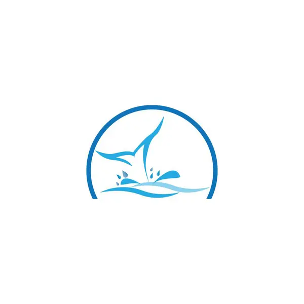 Modello Logo Pesce Simbolo Vettore Creativo Del Club Pesca Online — Vettoriale Stock
