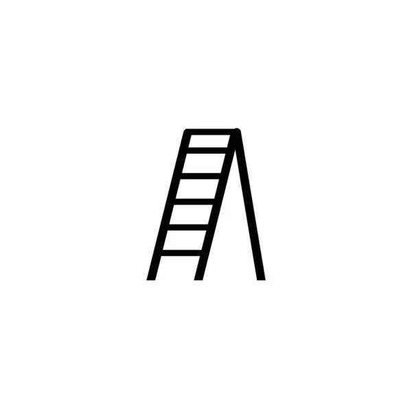 Létra Lépcsők Logó Sablon Vektor Ikon Illusztráció Tervezés — Stock Vector