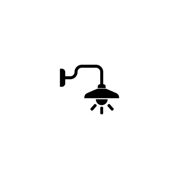 Lampa Logo Szablon Wektor Ikona Ilustracja Projekt — Wektor stockowy