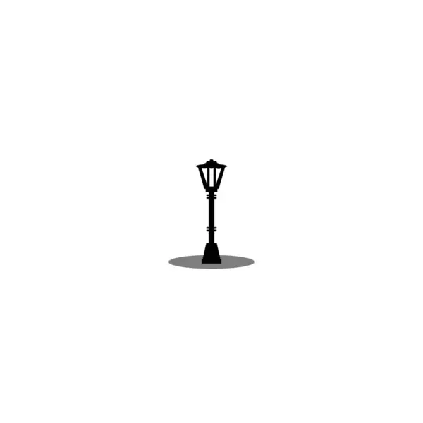 Lampa Logo Szablon Wektor Ikona Ilustracja Projekt — Wektor stockowy