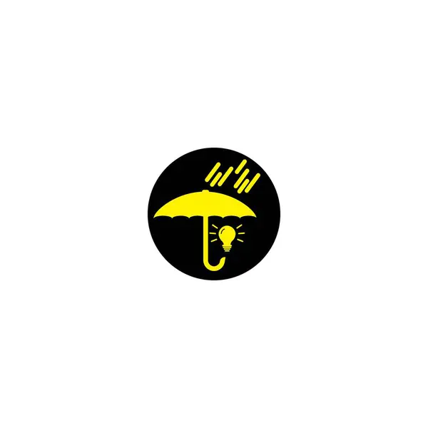 Bombilla Logotipo Plantilla Vector Icono Ilustración Diseño — Archivo Imágenes Vectoriales