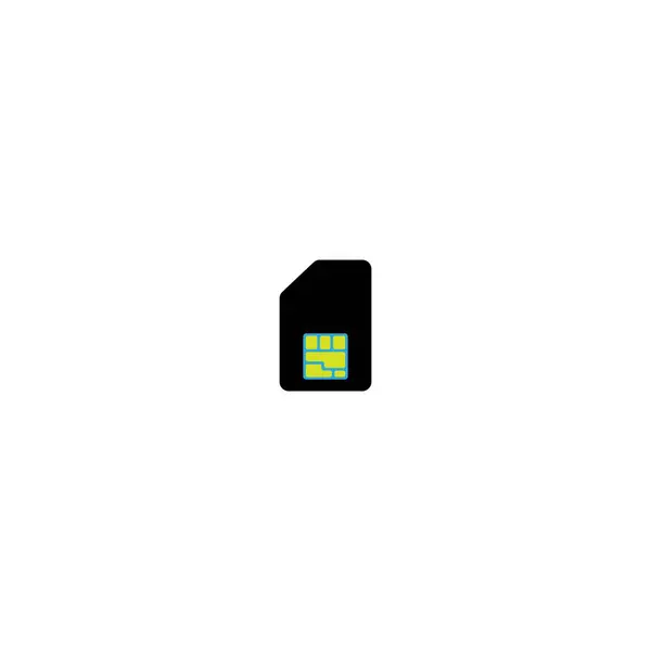 Scheda Gsm Cellulare Telefono Sim Card Sim Card Logo Del — Vettoriale Stock