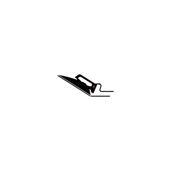 Logo Icona Ferro Disegno Vettoriale Illustrazione — Vettoriale Stock